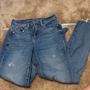 American eagle mom jeans high rise